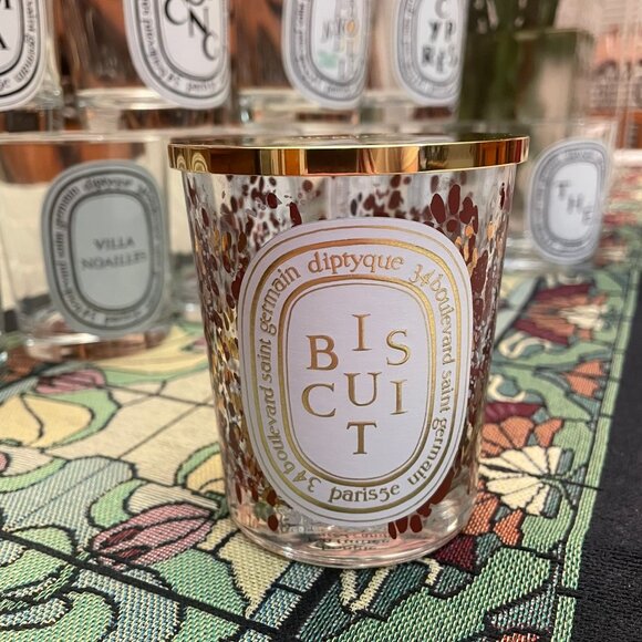 diptyque Empty Candle Vessel + Lid - Biscuit (Holiday 2021) - Picture 1 of 1